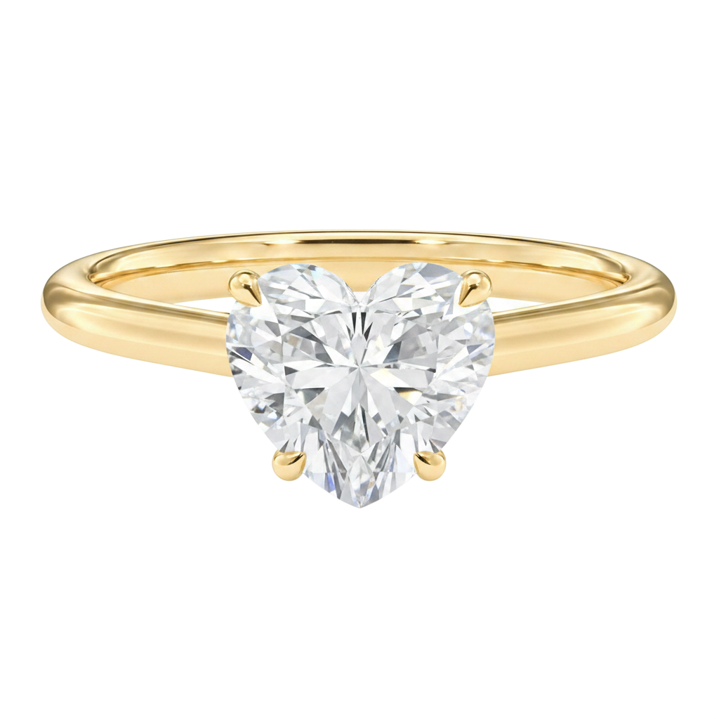 Basilica - Heart - Yellow Gold - Plain