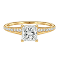 Lumiere - Princess - Yellow Gold - Pavé