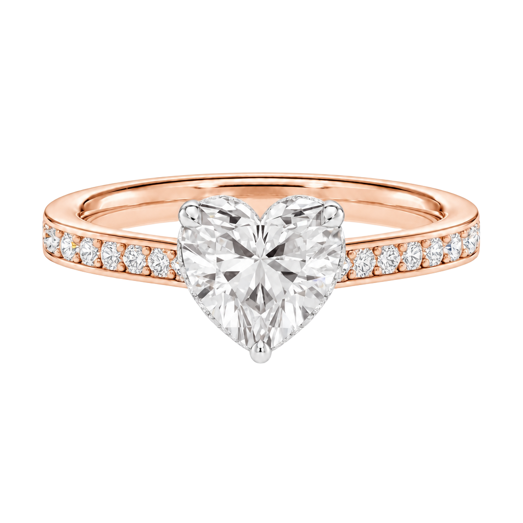 Talia - Heart - Rose/White Tone - Channel