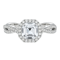 Braid - Asscher - Platinum - Pavé