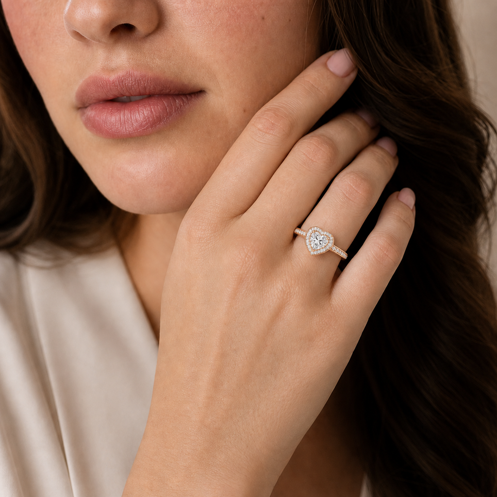 Deneuve - Heart - Rose Gold - Channel