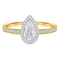 Deneuve - Pear - Yellow/White Tone - Pavé