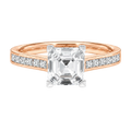 Basilica - Asscher - Rose/White Tone - Channel