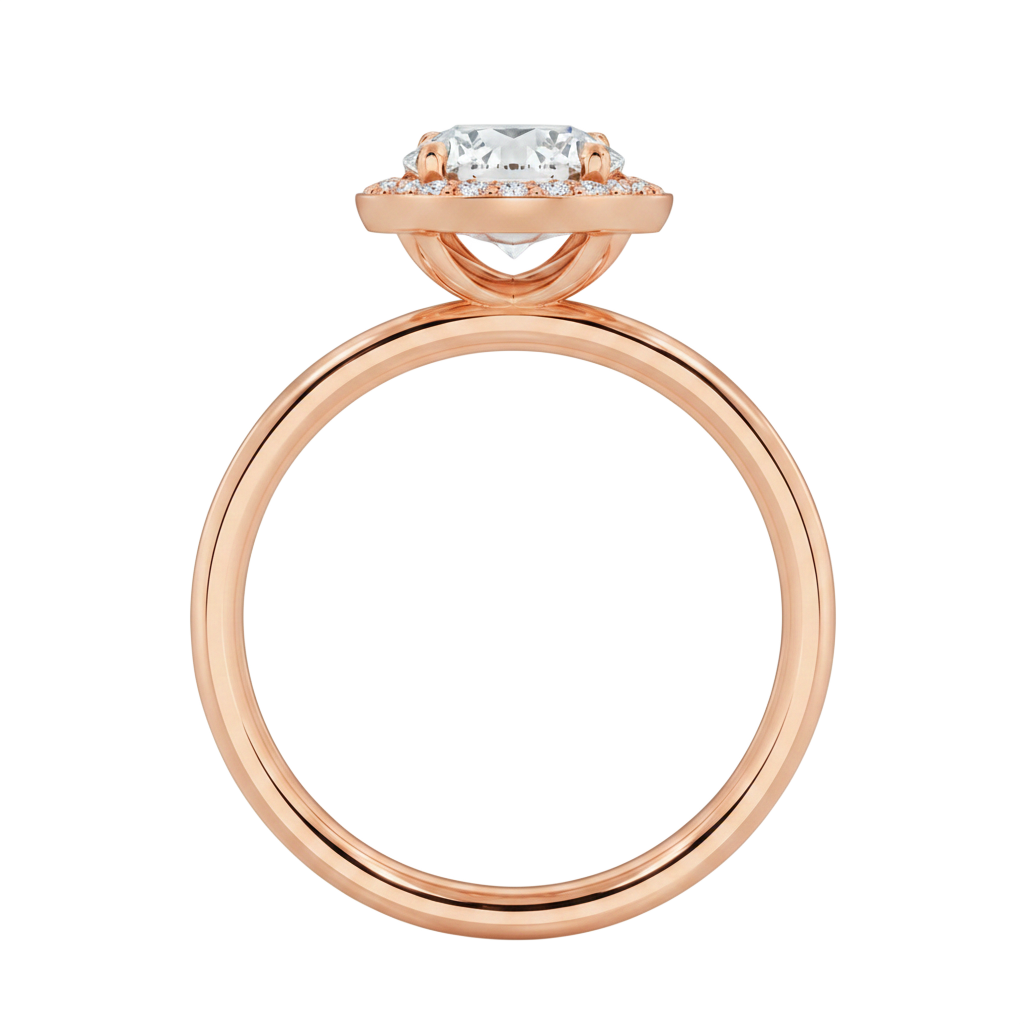 Deneuve - Round - Rose Gold - Plain