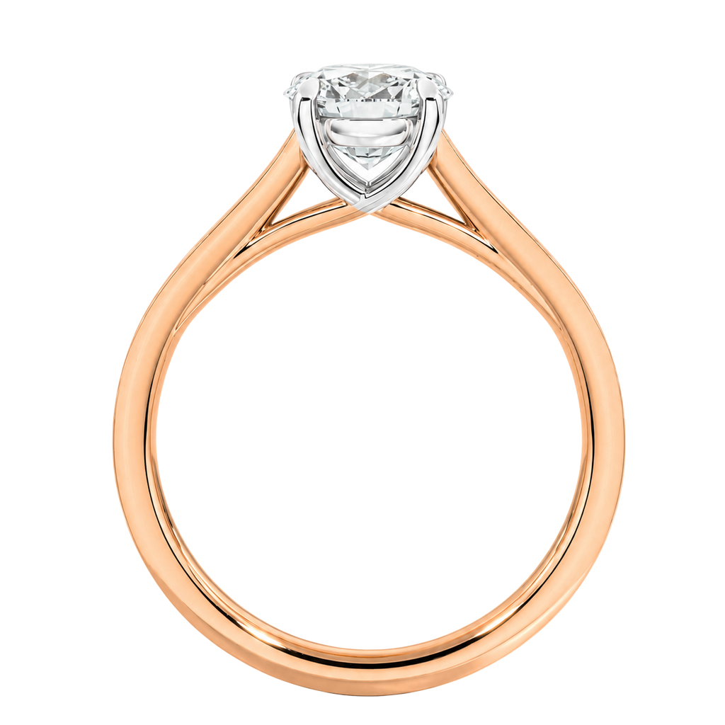 Basilica - Round - Rose/White Tone - Pavé