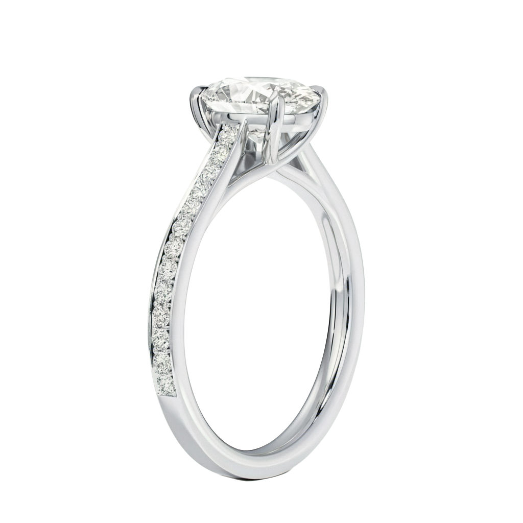 Basilica - Oval - Platinum - Pavé