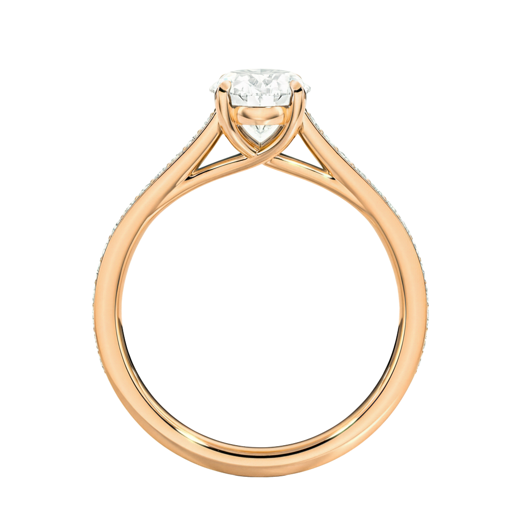 Basilica - Oval - Rose Gold - Pavé