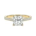 Basilica - Princess - Yellow Gold - Pavé