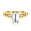 Lumiere - Emerald - Yellow Gold - Channel