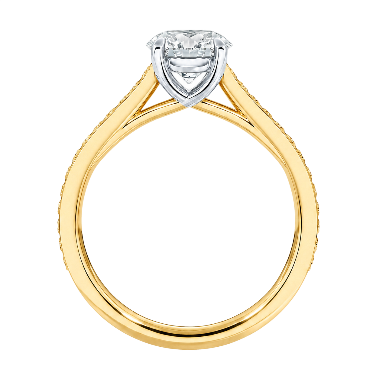 Basilica - Heart - Yellow/White Tone - Pavé
