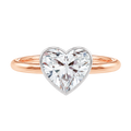 Bailey - Heart - Rose/White Tone - Plain