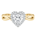 Braid - Heart - Yellow/White Tone - Plain