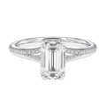 Lumiere - Emerald - White Gold - Pavé
