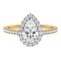 Cordelia - Pear - Yellow / White Tone - Pavé