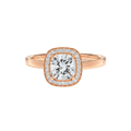 Deneuve - Cushion - Rose Gold - Plain