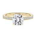 Talia - Cushion - Yellow Gold - Channel