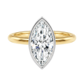 Bailey - Marquise - Yellow/White Tone - Plain