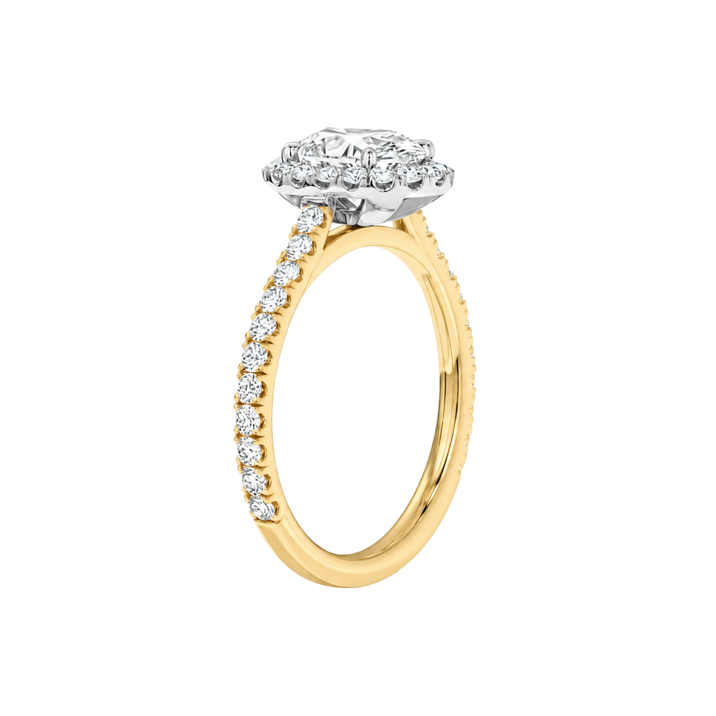 Cordelia - Emerald - Yellow / White Tone - Pavé