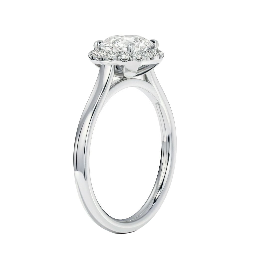 Cordelia - Round - Platinum - Plain