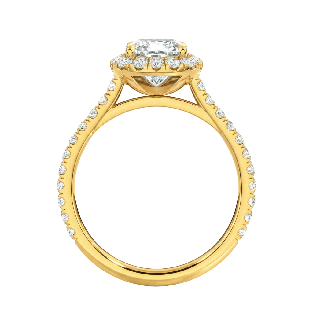 Cordelia - Round - Yellow Gold - Channel