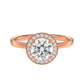 Deneuve - Round - Rose Gold - Plain