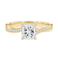 Wreath - Princess - Yellow Gold - Channel