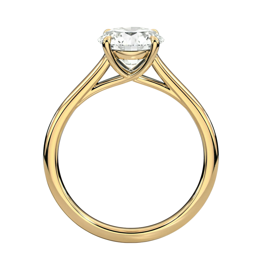 Basilica - Round - Yellow Gold - Plain