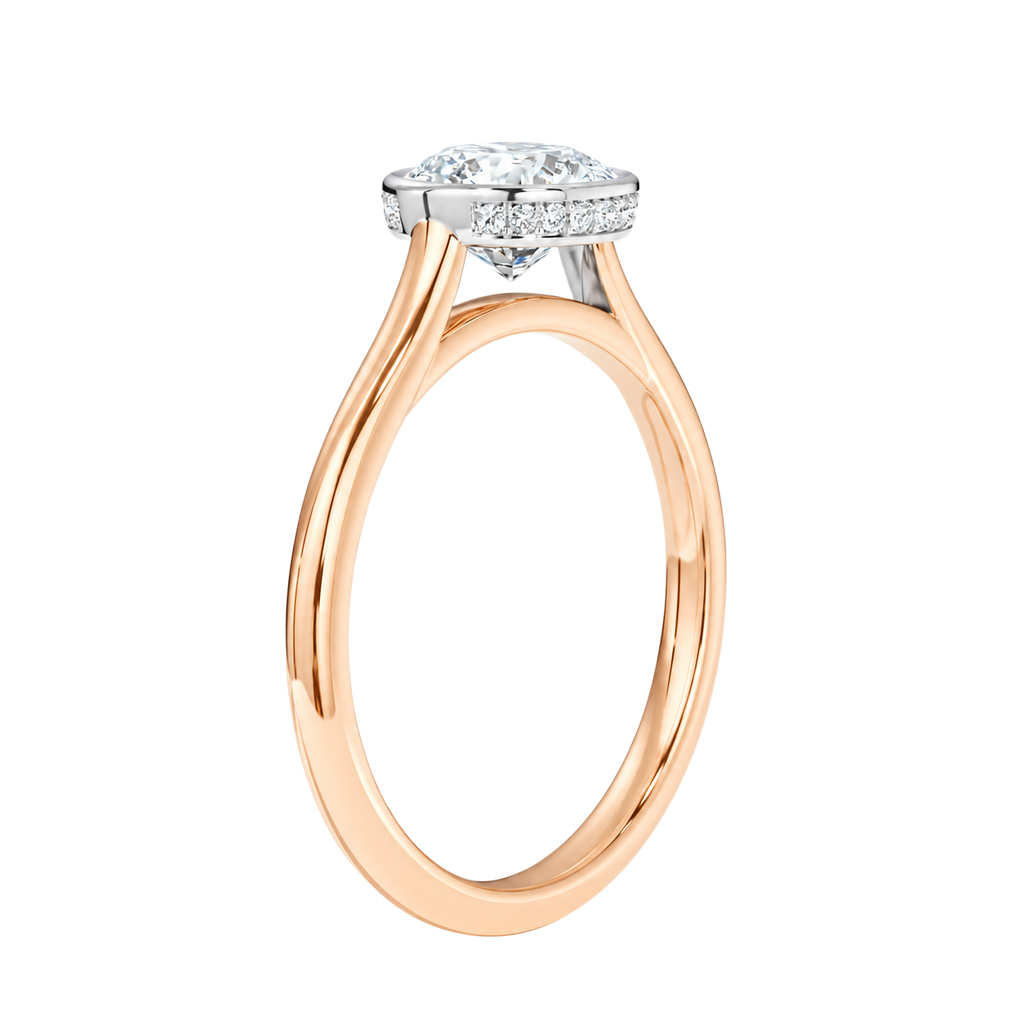 Solenne - Cushion - Rose/White Tone - Plain
