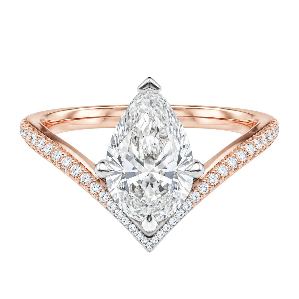 Blaire - Pear - Rose/White Tone - Pavé