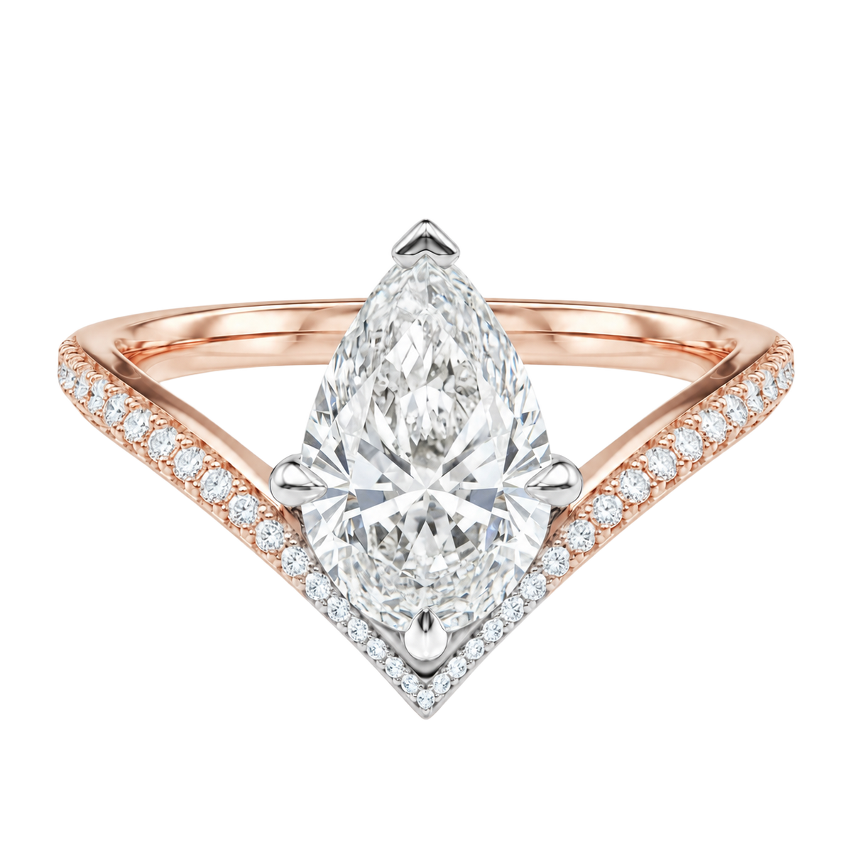 Blaire - Pear - Rose/White Tone - Pavé