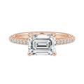 Meridian - Emerald - Rose Gold - Pavé