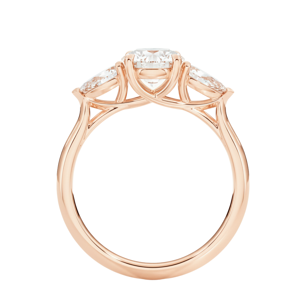 Halcyon - Oval - Rose Gold - Plain