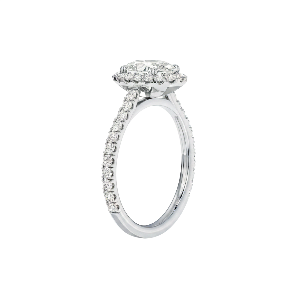 Cordelia - Emerald - Platinum - Pavé