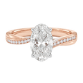 Wreath - Oval - Rose/White Tone - Channel