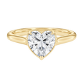Solenne - Heart - Yellow Gold - Plain