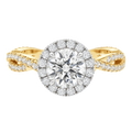 Braid - Round - Yellow/White Tone - Pavé