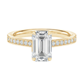 Talia - Emerald - Yellow Gold - Channel