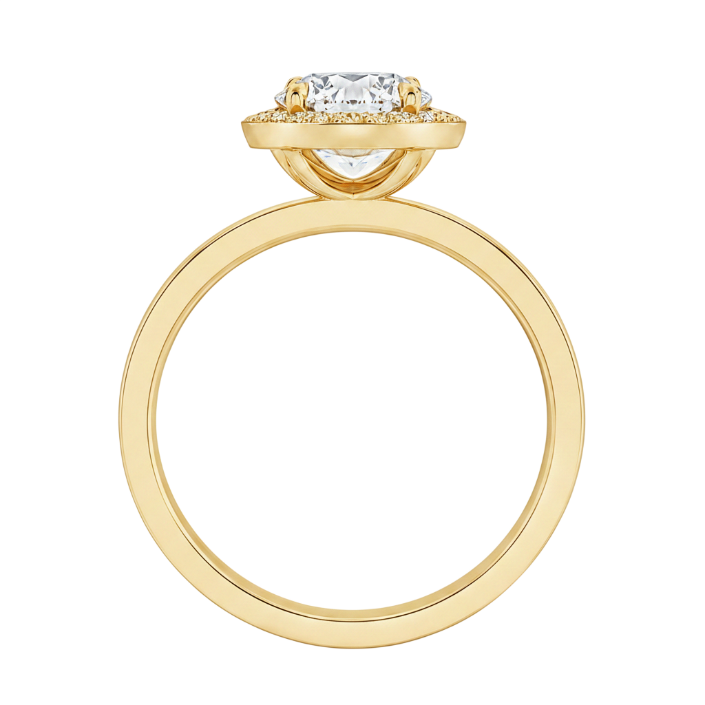 Deneuve - Princess - Yellow Gold - Channel