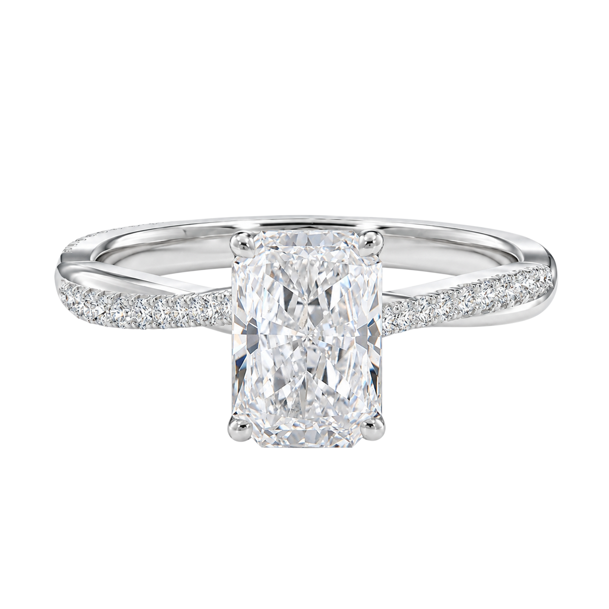 Wreath - Radiant - White Gold - Pavé