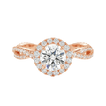 Braid - Round - Rose Gold - Pavé