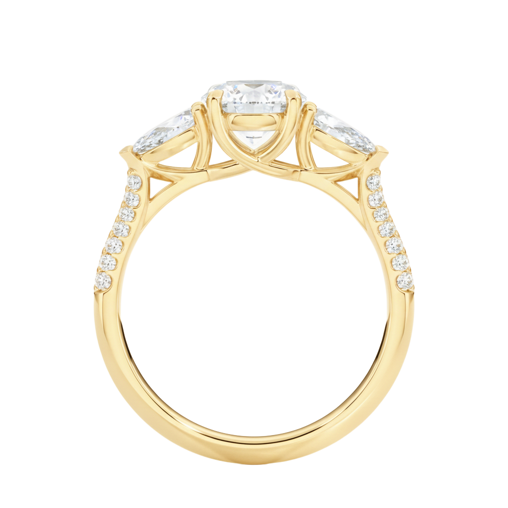 Halcyon - Oval - Yellow Gold - Pavé