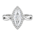Braid - Marquise - White Gold - Plain