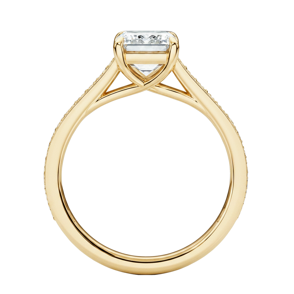 Basilica - Radiant - Yellow Gold - Pavé