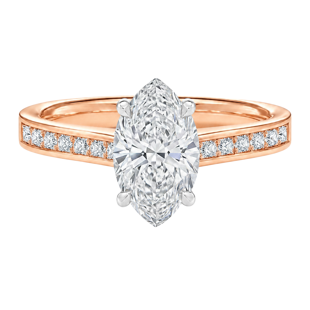 Basilica - Marquise - Rose/White Tone - Channel