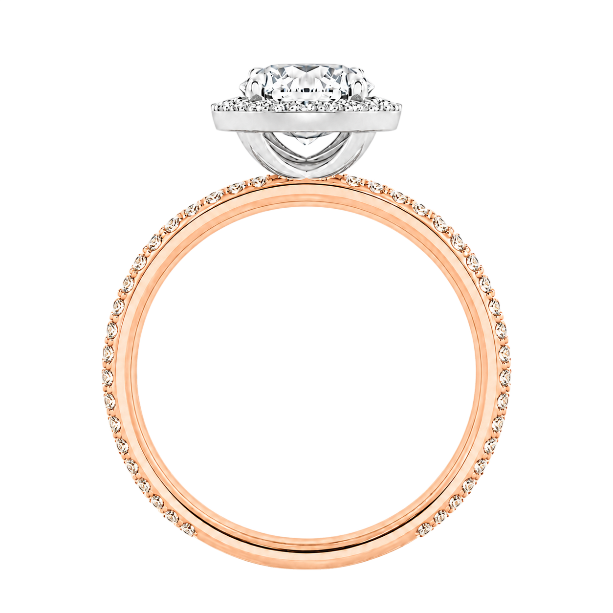 Deneuve - Radiant - Rose/White Tone - Pavé
