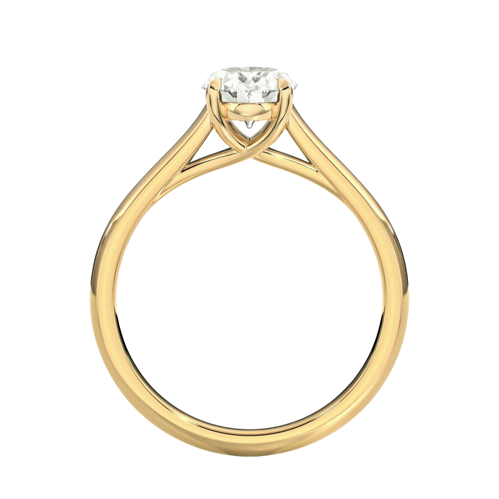 Basilica - Oval - Yellow Gold - Plain