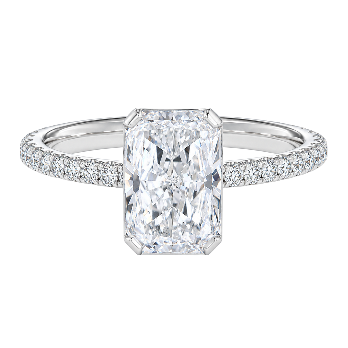 Solenne - Radiant - Platinum - Pavé