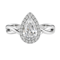 Braid - Pear - White Gold - Plain