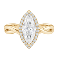 Braid - Marquise - Yellow Gold - Plain