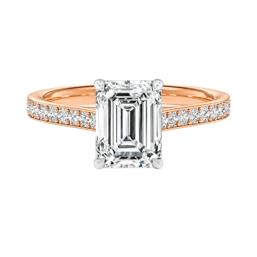 Basilica - Emerald - Rose/White Tone - Pavé